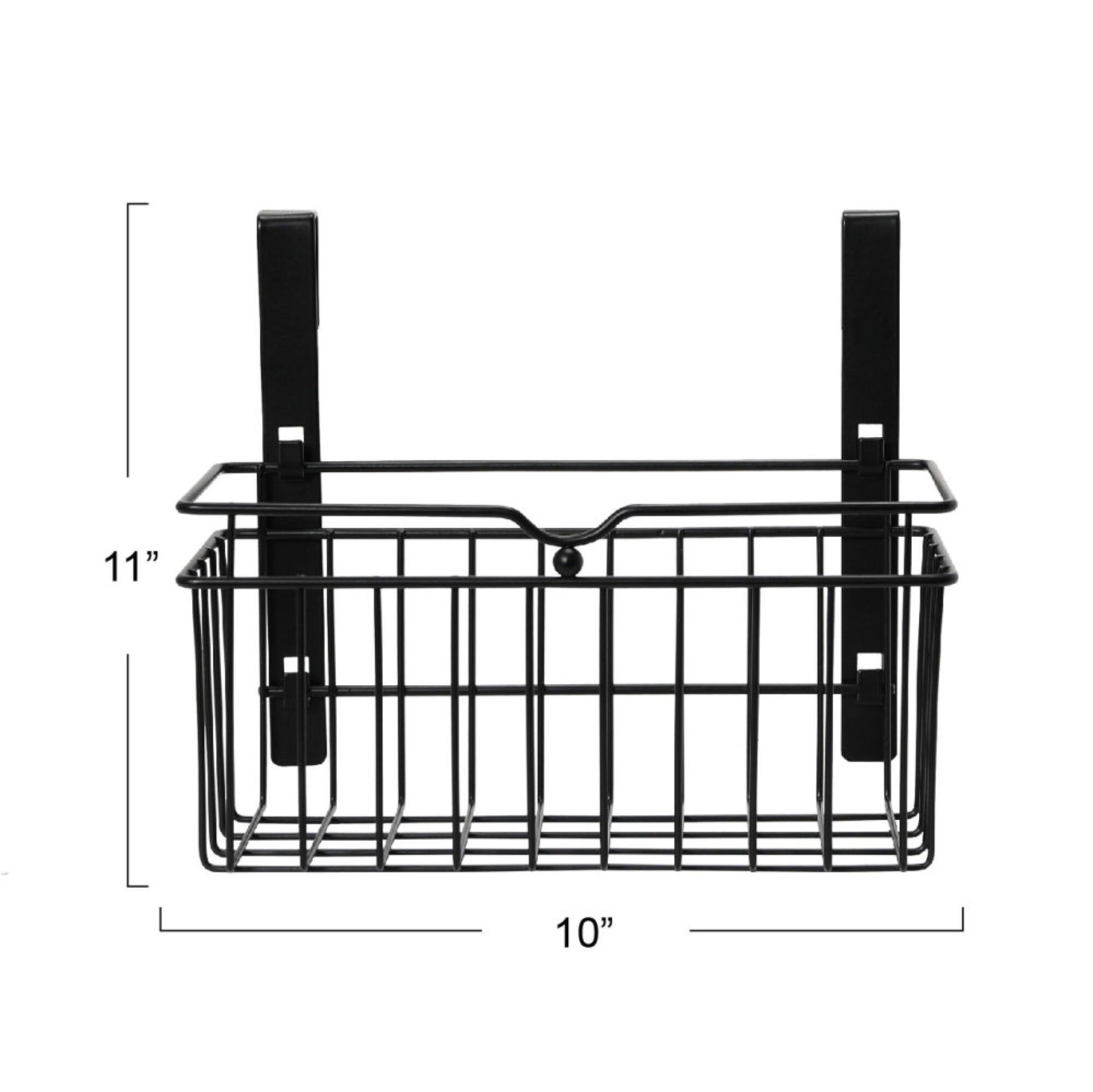 Household Essentials Over the Door Metal Basket